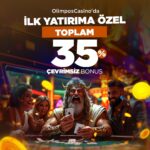 Olimpos Casino 35 çevrimsiz bonus kampanyası